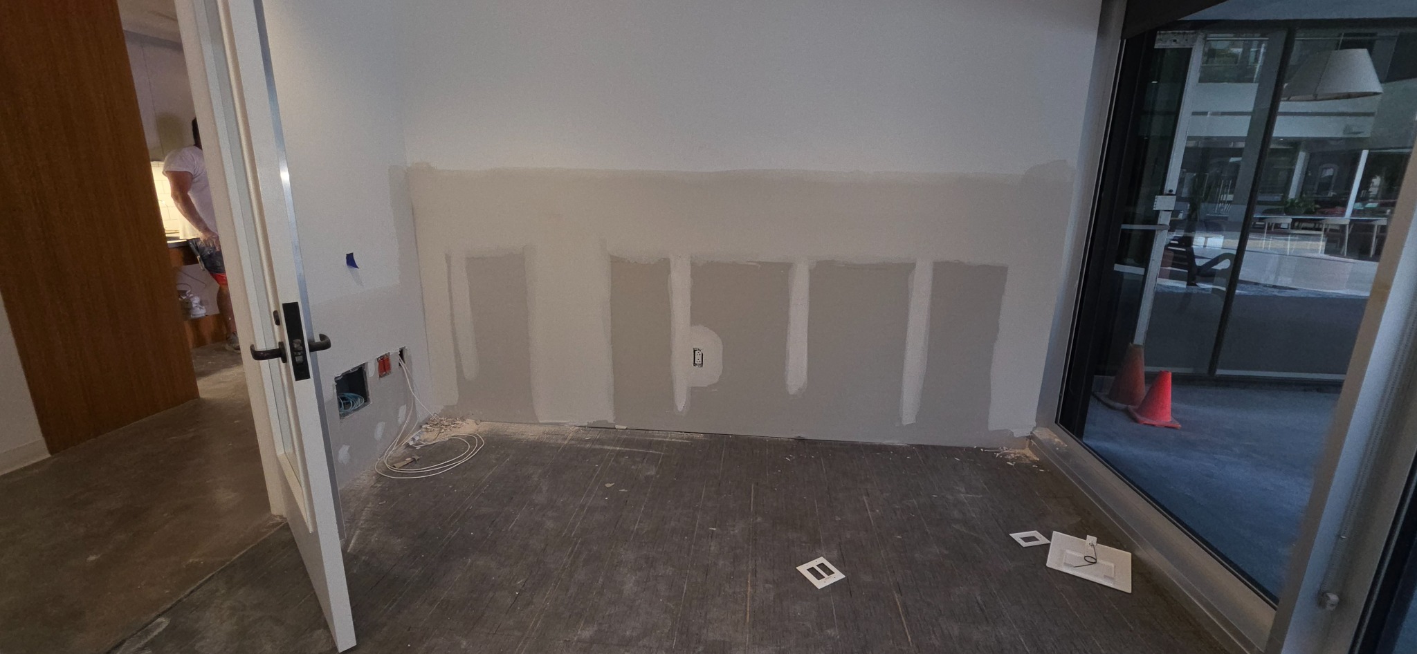 Drywall finishing work